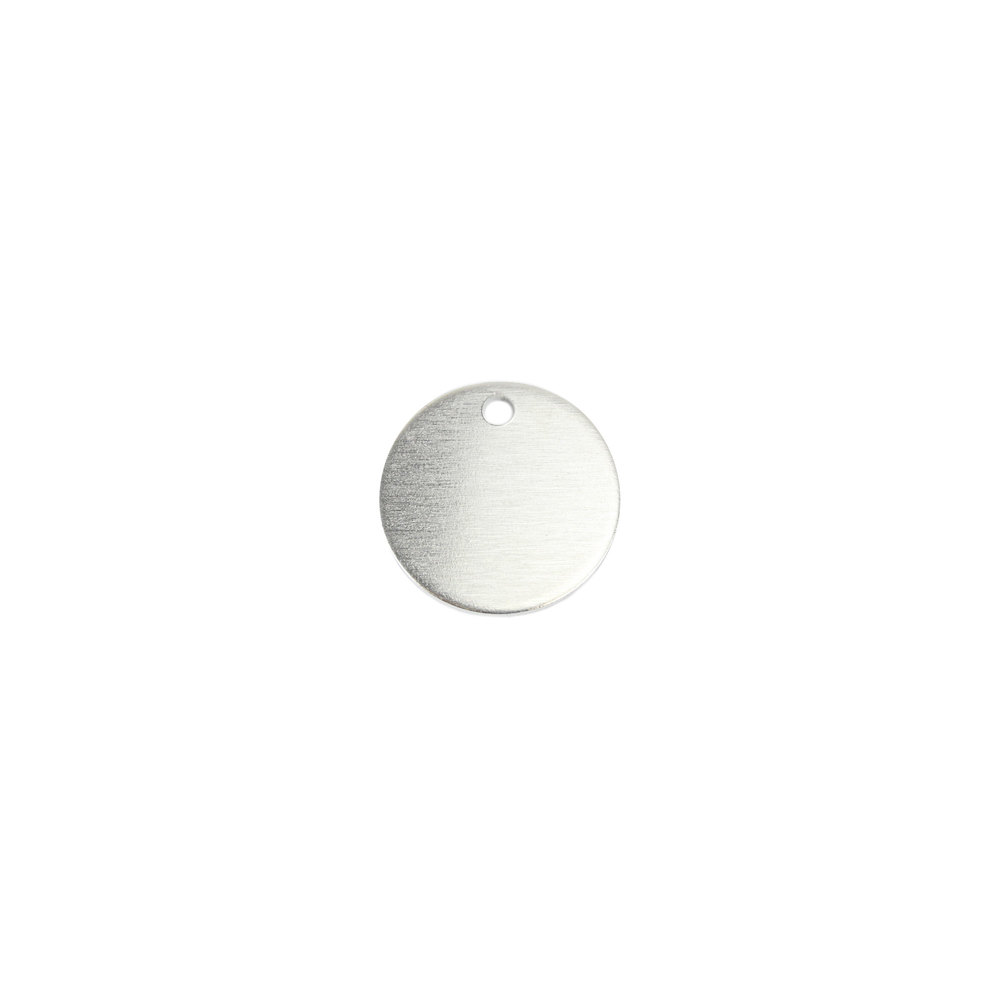 Metal Stamping Blanks Aluminum Round, Disc, Circle with Hole, 12.7mm (.50"), 14g, Pack of 5